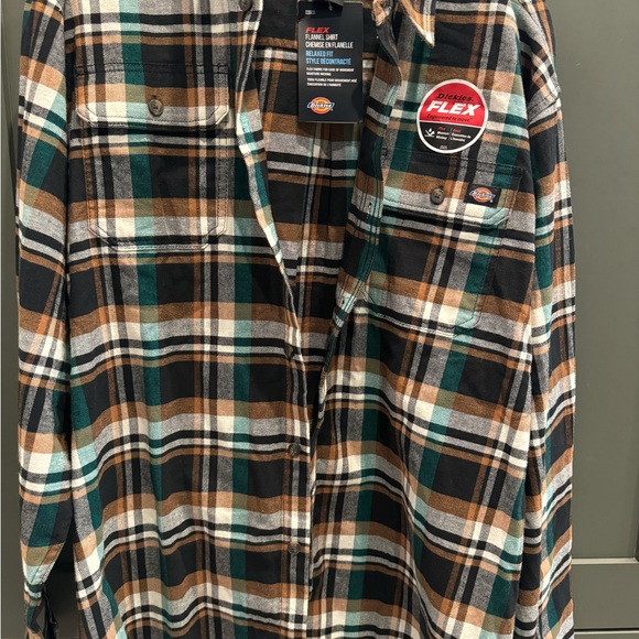 Men’s dickies flannel shirt flex fit xl nwt 40 - Picture 4 of 5